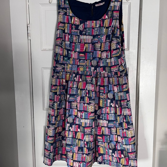 Cath Kidston Library-Print Dress - Picture 2 of 5